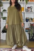 Love Lace Body Skim Top Olive